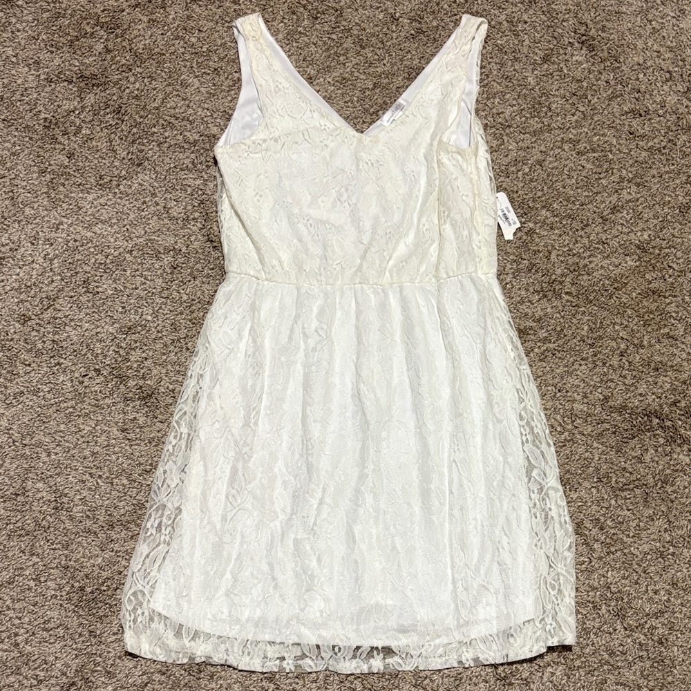 Charming Charlie White Lace Dress